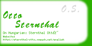 otto sternthal business card